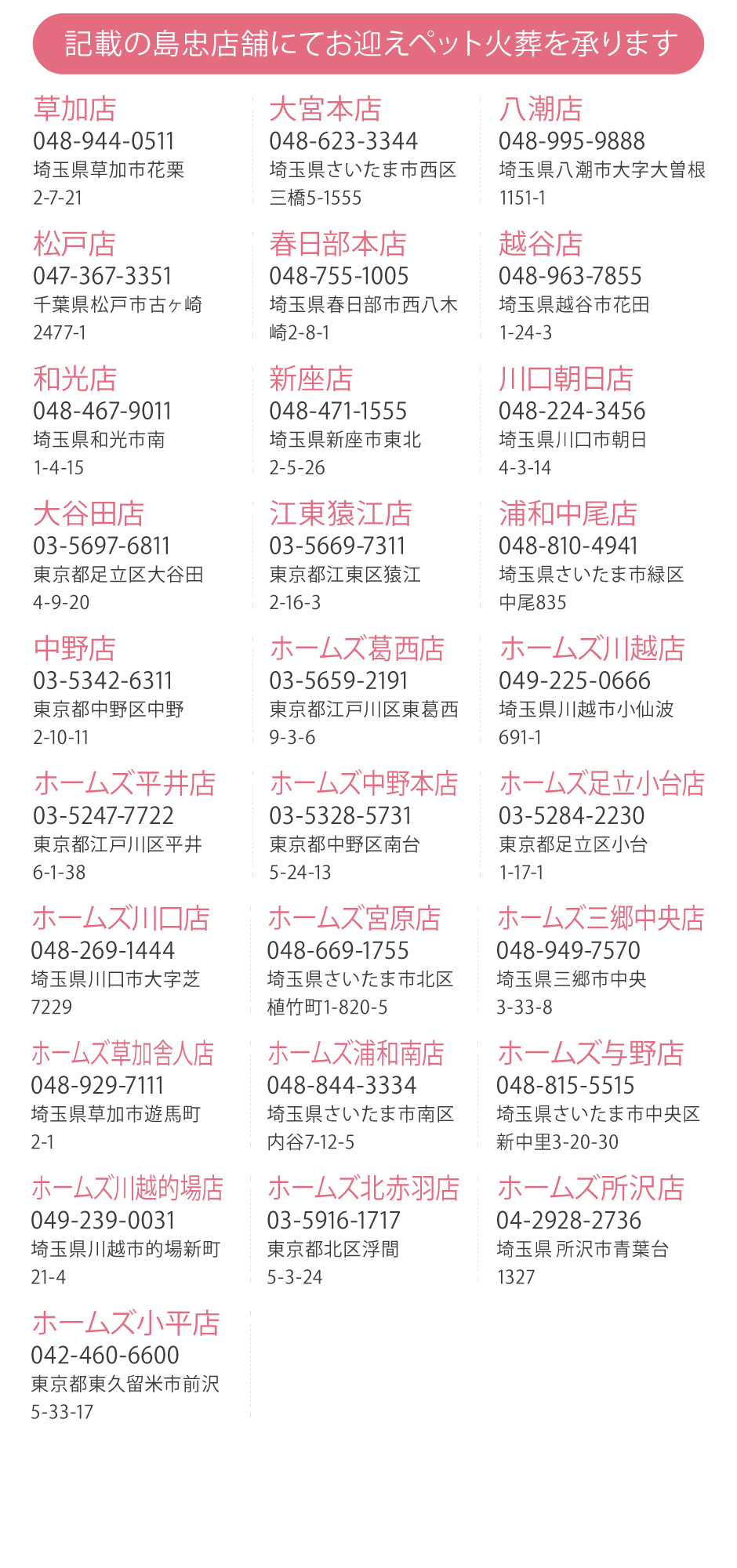 店舗一覧