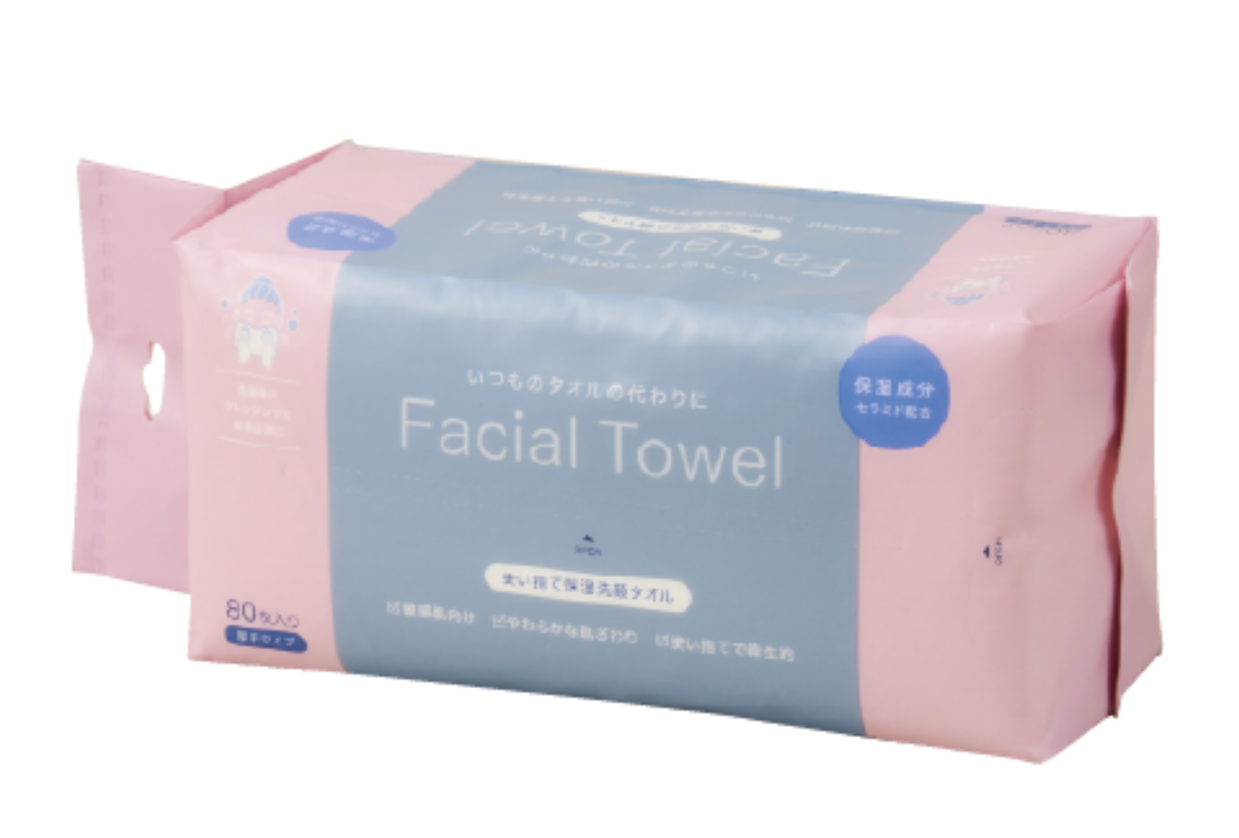 使い捨て保湿洗顔タオル