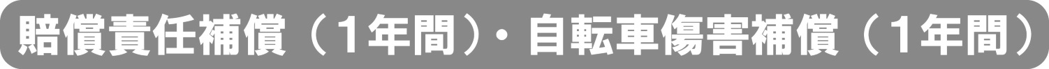 賠償責任保障・自転車傷害補償