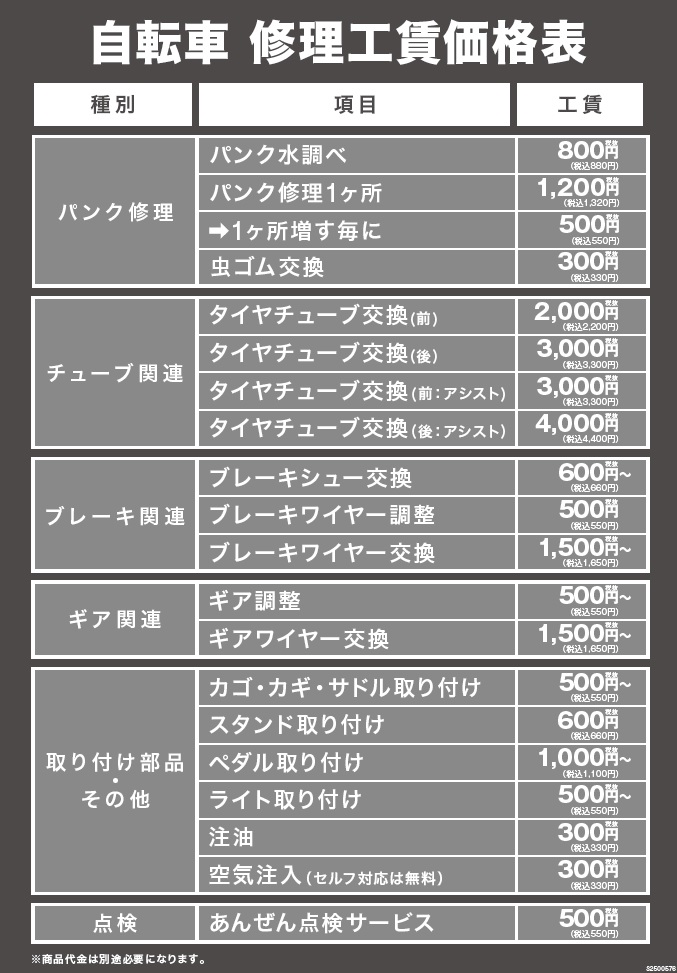 自転車修理